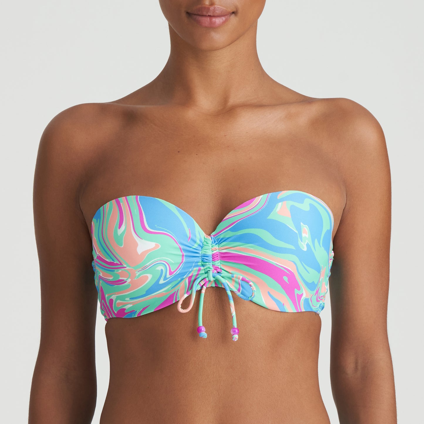 ARUBANI Bikini-Top trägerlos (Ocean Swirl)