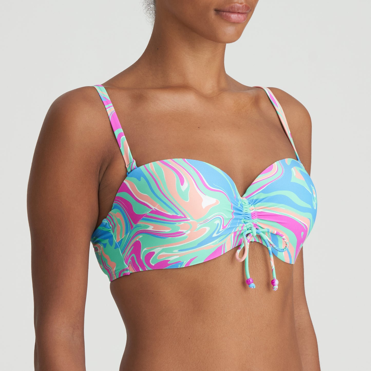 ARUBANI Bikini-Top trägerlos (Ocean Swirl)