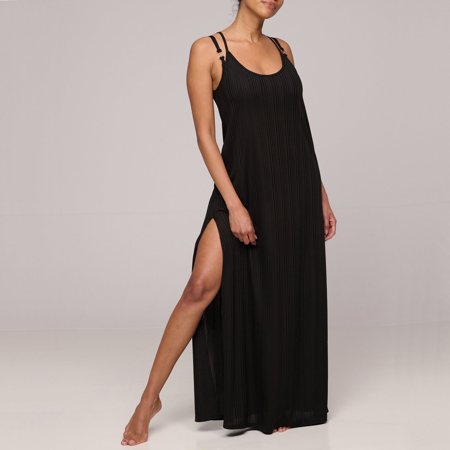 EMLY Badekleid lang (Schwarz)
