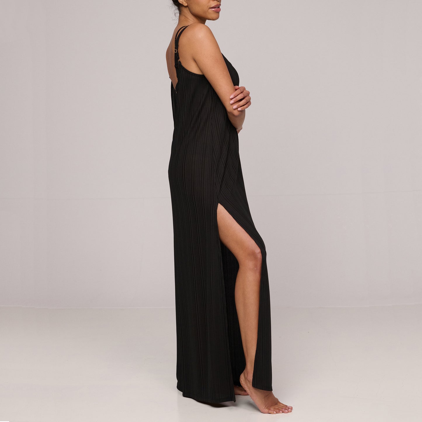 EMLY Badekleid lang (Schwarz)