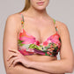 NORMA JEANNE Bikini-Top Tiefdekoll (Tropical Sunset)