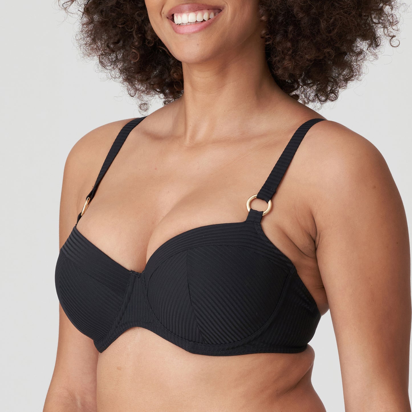 SAHARA Unterlegter Bikini Balconette (Schwarz)