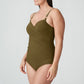 SAHARA Badeanzug figurformend (Olive)