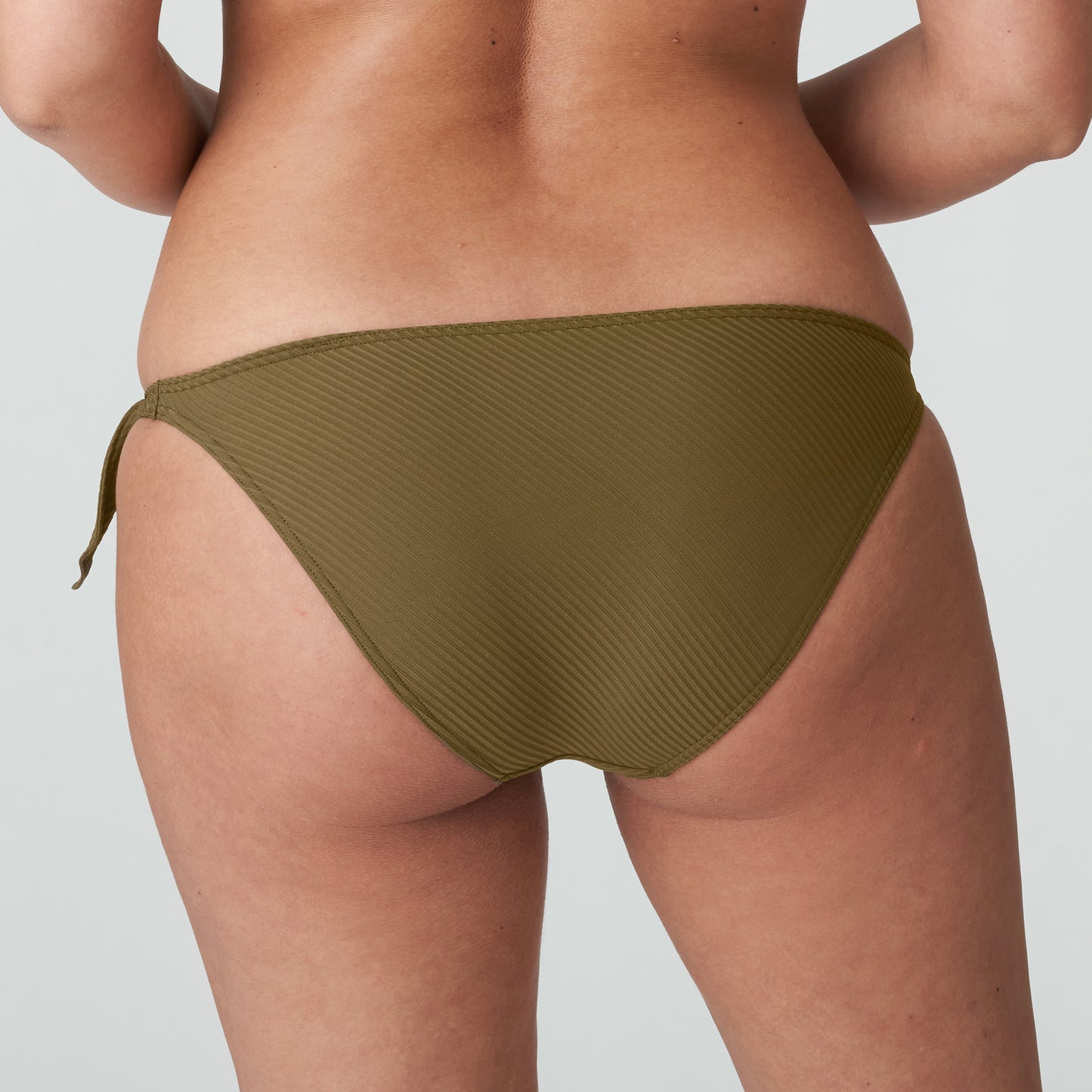 SAHARA Bikini Hüftslip mit Schnüren (Olive)