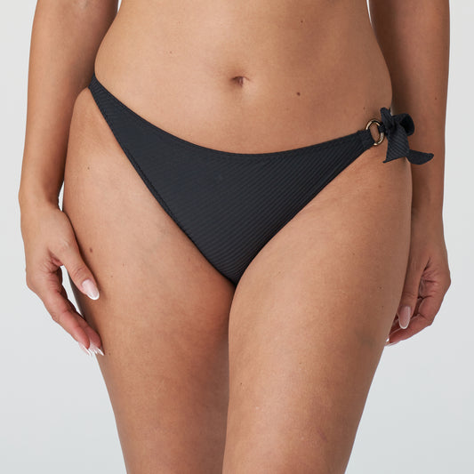 SAHARA Bikini Hüftslip mit Schnüren (Schwarz)