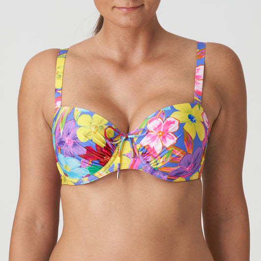 SAZAN Unterlegter Bikini Balconette (Blue Bloom)