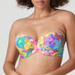 SAZAN Unterlegter Bikini Trägerlos (Blue Bloom)