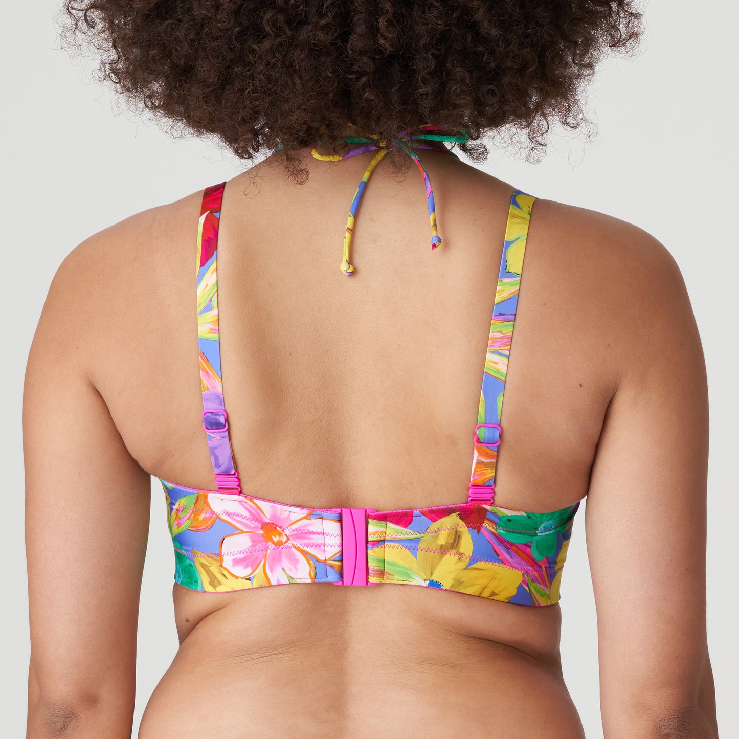 SAZAN Unterlegter Bikini Trägerlos (Blue Bloom)