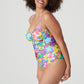 SAZAN Badeanzug Vollschale Figurform (Blue Bloom)