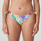 SAZAN Bikini Hüftslip mit Schnüren (Blue Bloom)