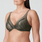 ARACRUZ Tiefdelolletiertes Bikini-Top (Kaki)