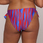 SKUDAI Bikini Hüftslip m. Schnur (Wild Stripes)