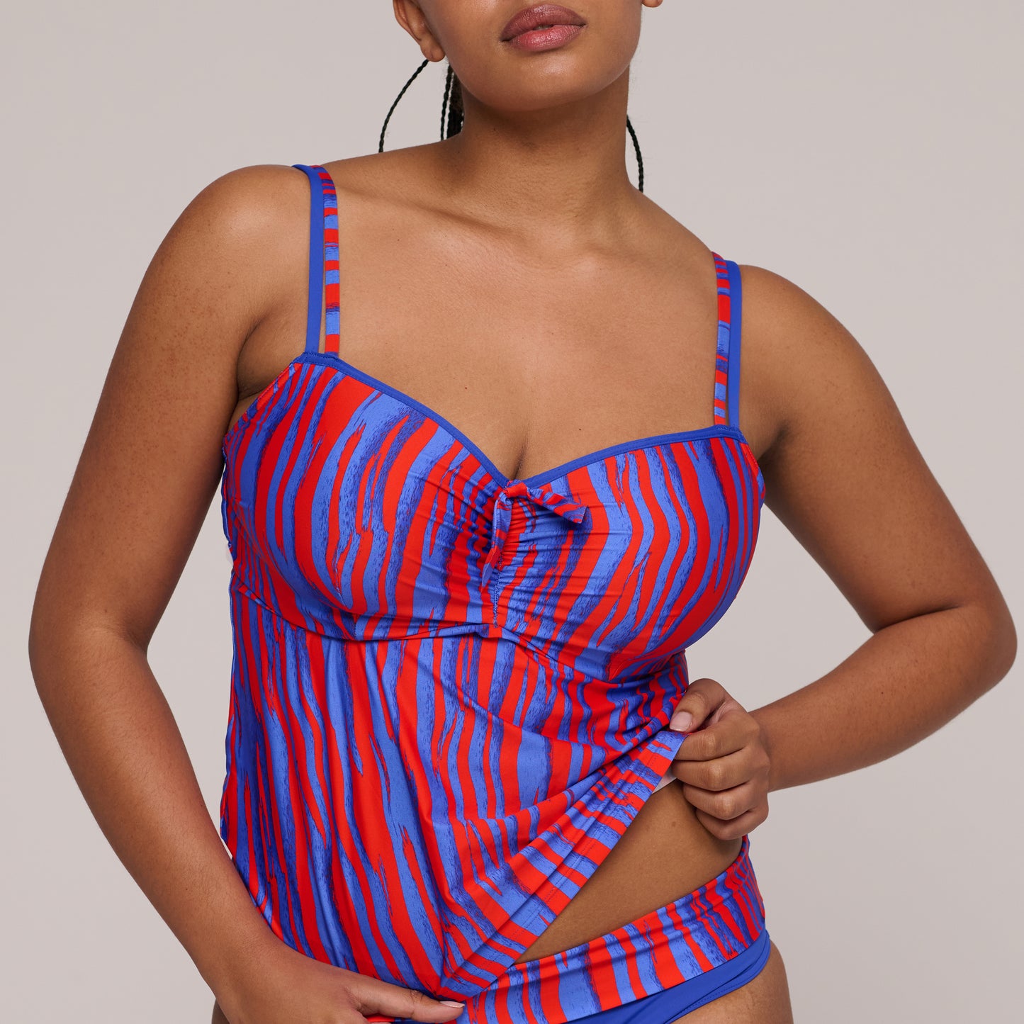 SKUDAI Tankini unterlegt (Wild Stripes)