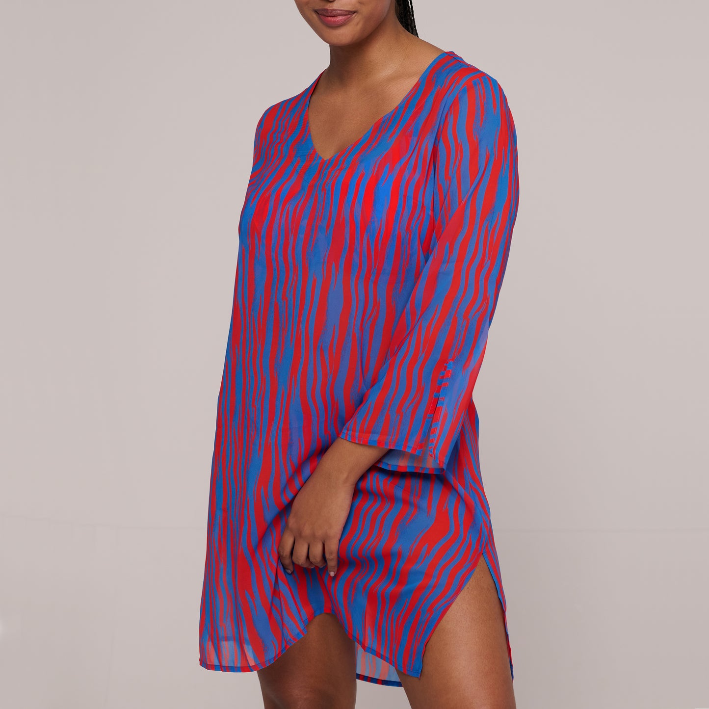 SKUDAI Kaftan (Bademode) (Wild Stripes)