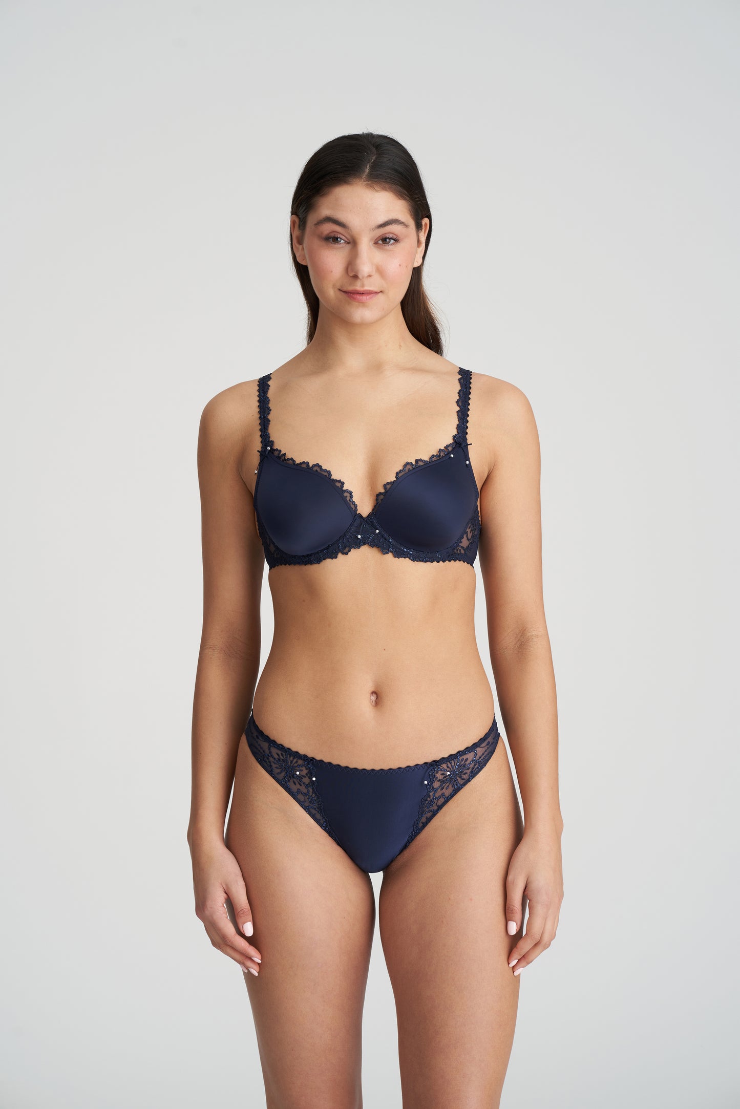 JANE Herzform BH unterlegt (Velvet Blue)