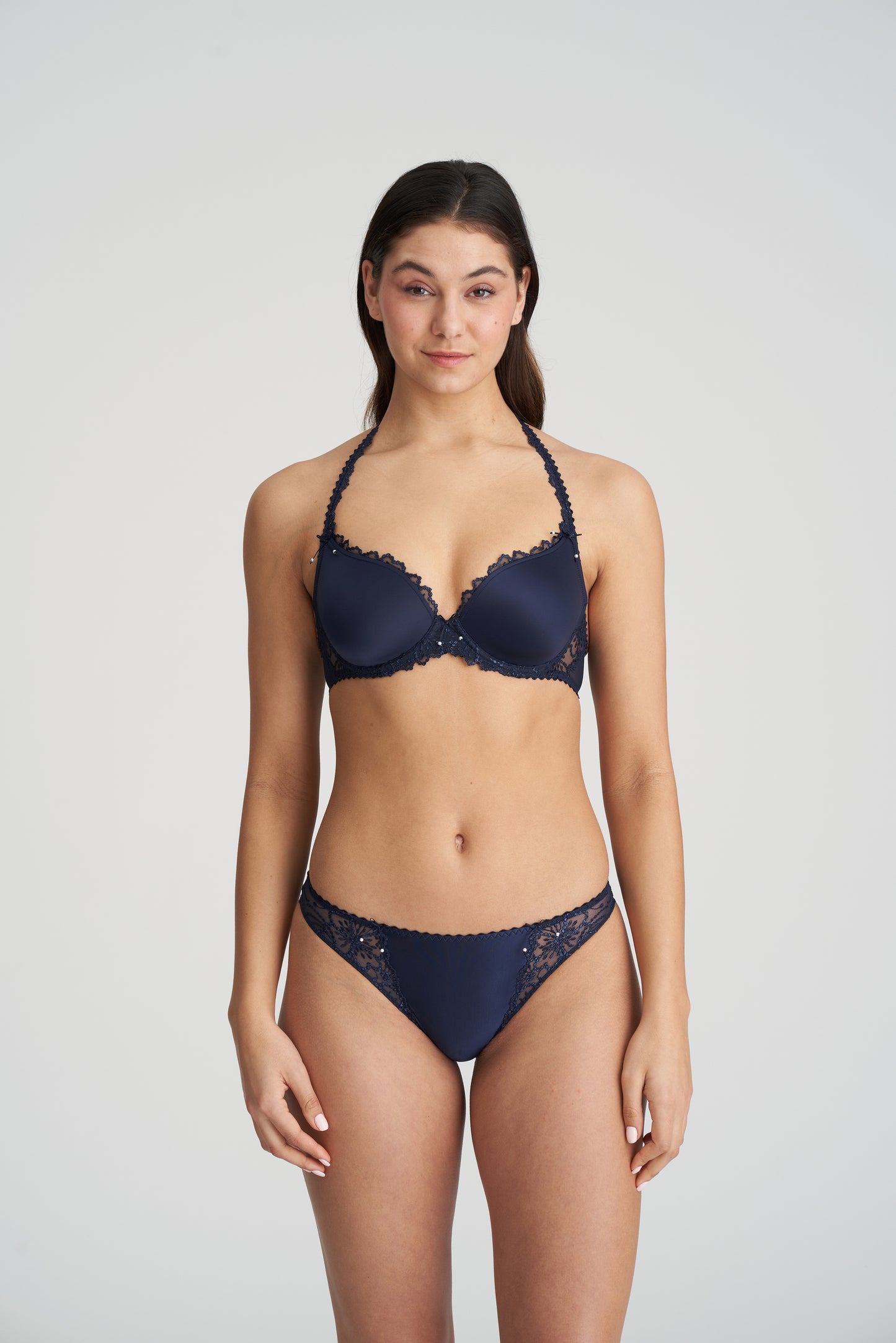 JANE Herzform BH unterlegt (Velvet Blue)
