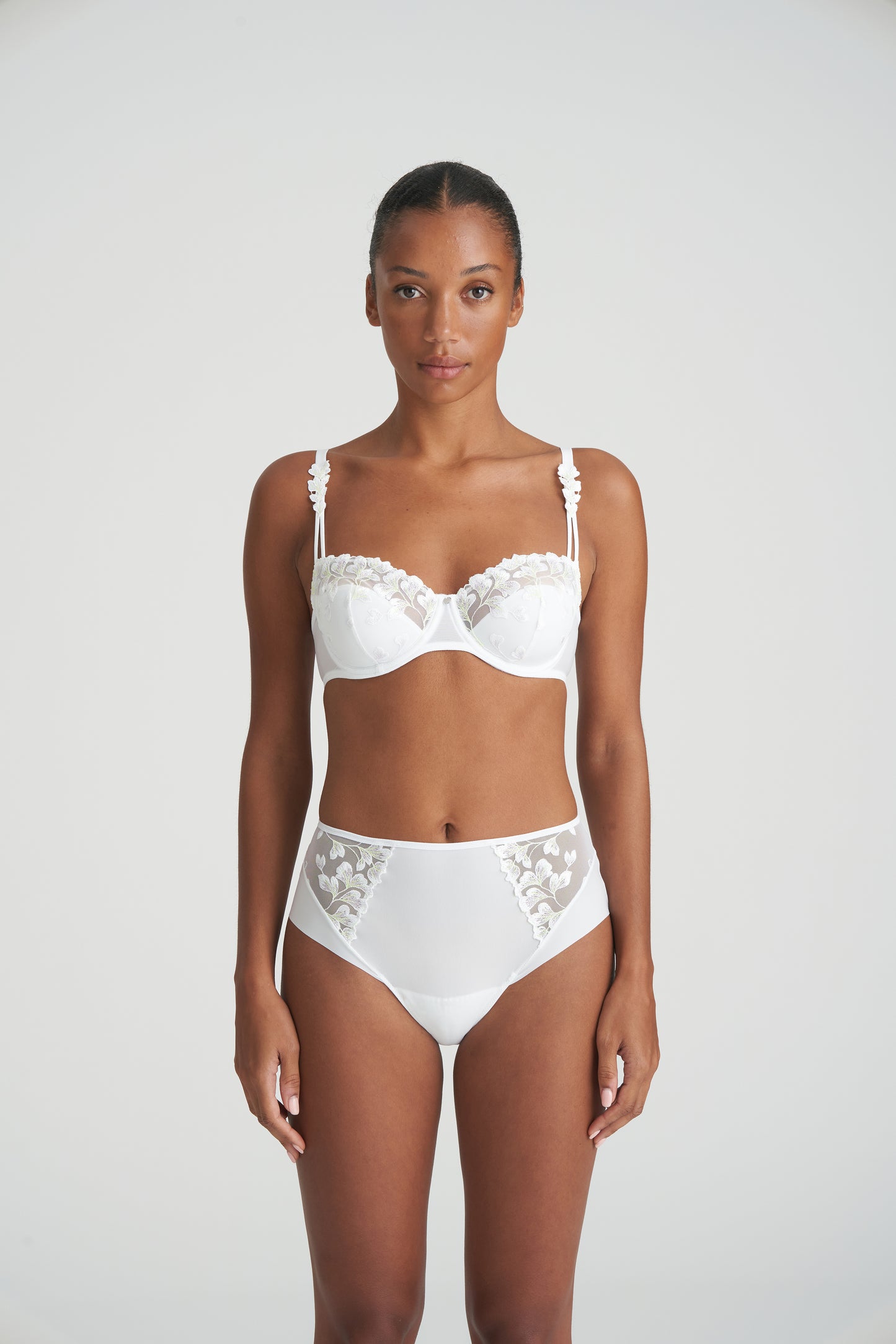 LEDA Balconette BH halbunterlegt (Weiss)
