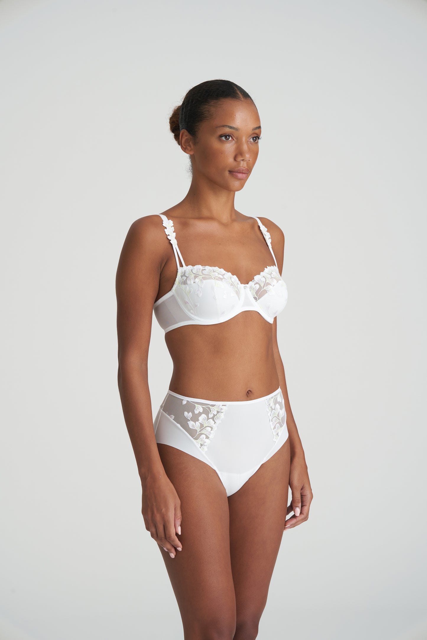 LEDA Balconette BH halbunterlegt (Weiss)