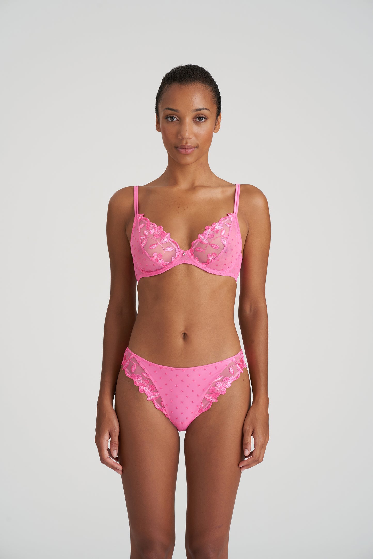 AGNES Tiefdekolletierter BH (Paradise Pink)