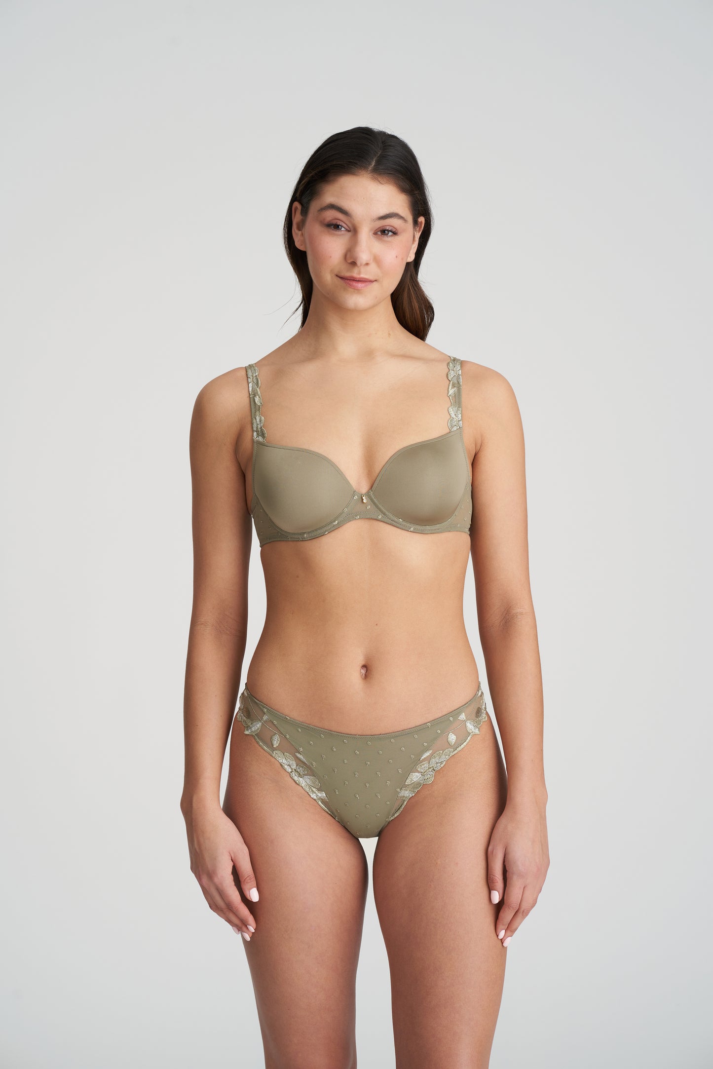 AGNES Unterlegter BH (Golden Olive)