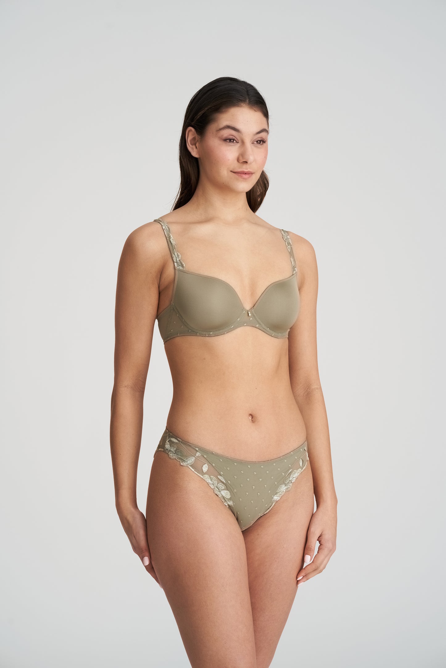 AGNES Unterlegter BH (Golden Olive)