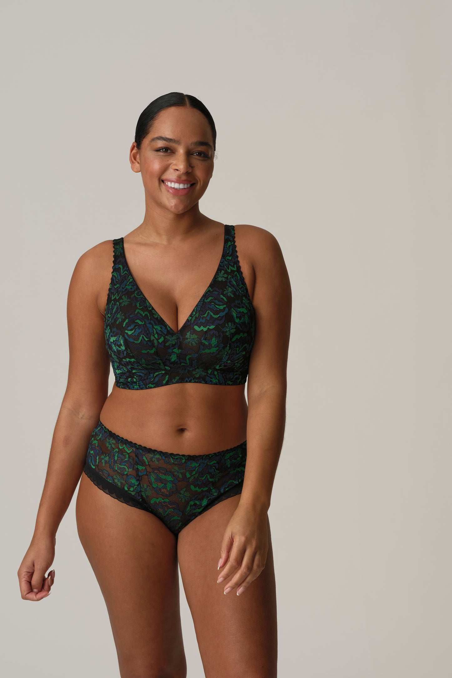 SAN ANGEL Bralette-BH (Peacock Feather)