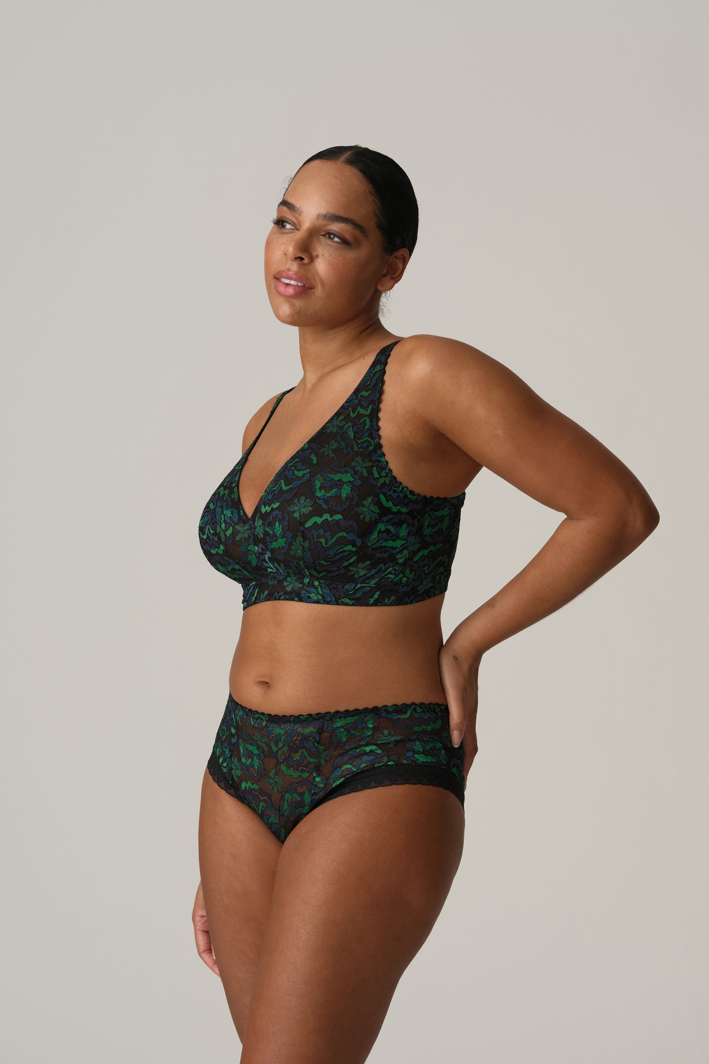 SAN ANGEL Bralette-BH (Peacock Feather)