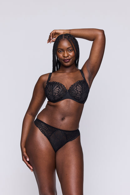 GALLIPOLI Balconette-BH (Schwarz)