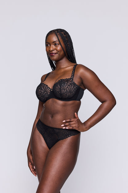 GALLIPOLI Balconette-BH (Schwarz)