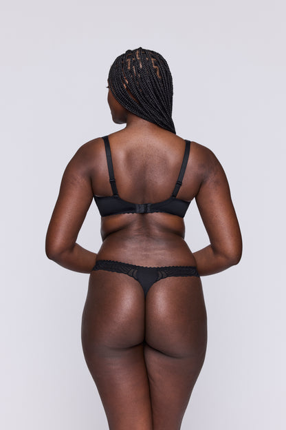 GALLIPOLI Balconette-BH (Schwarz)