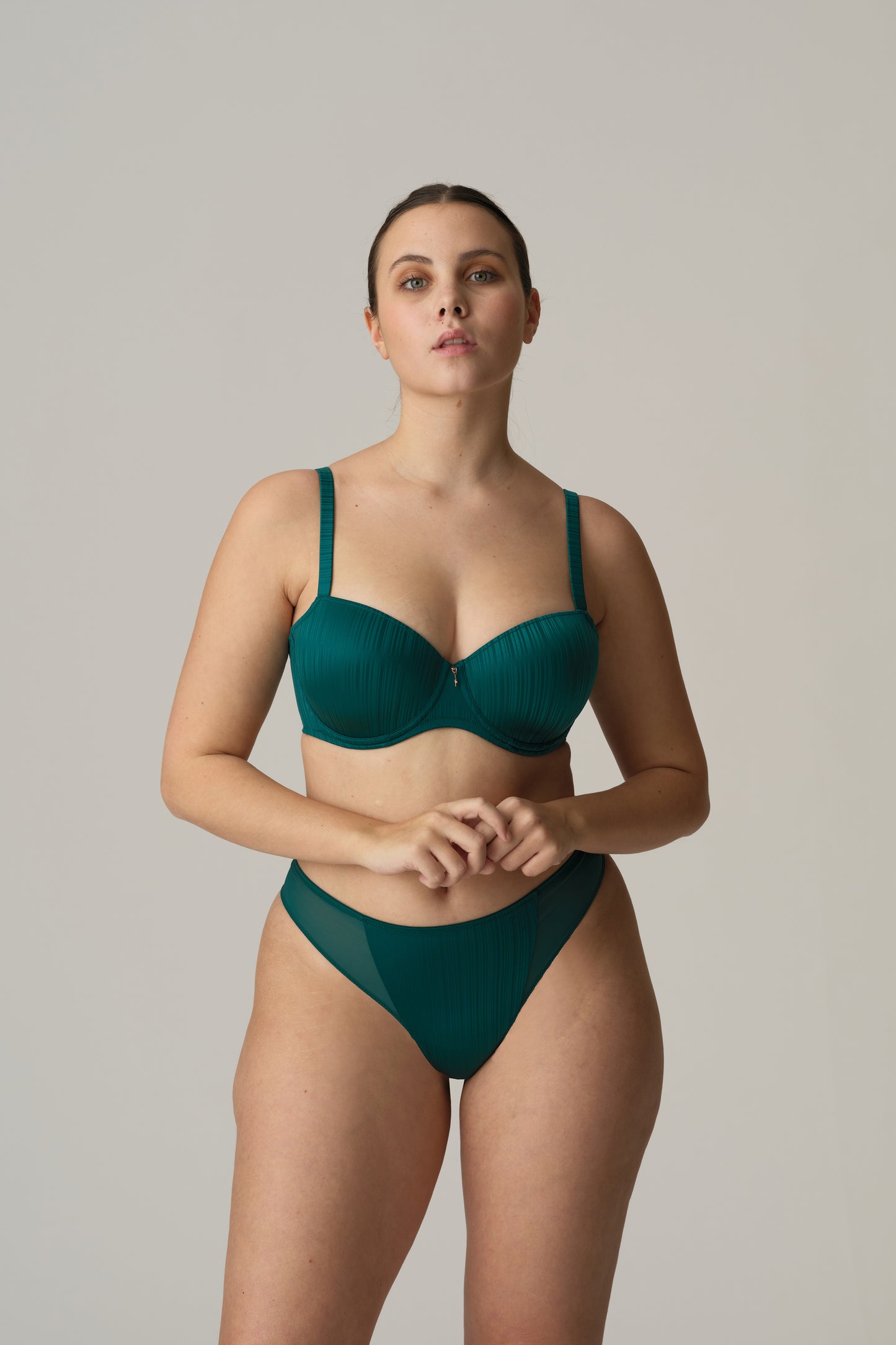 KNOKKE Balconette-BH (Jasper Green)