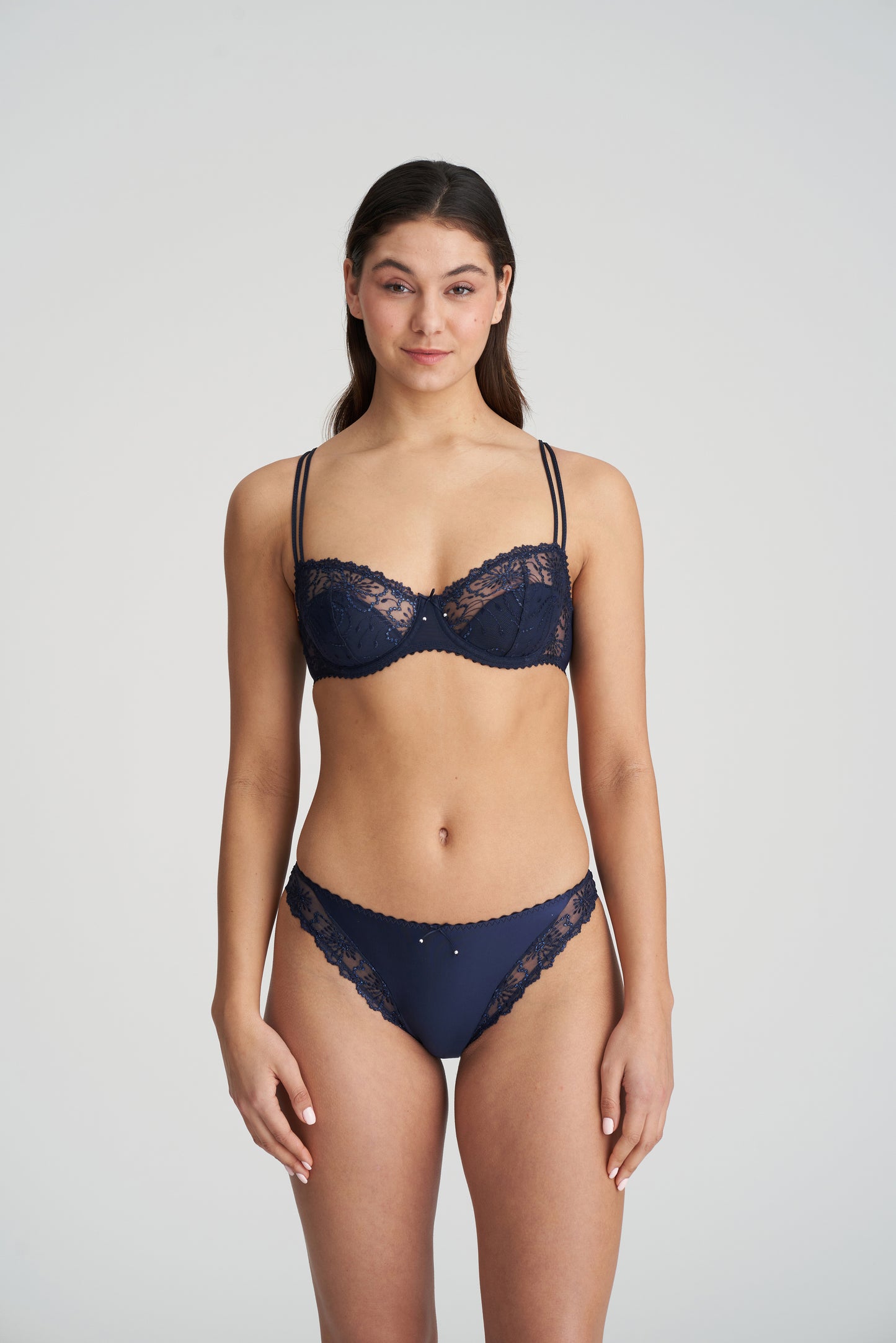 JANE Italienischer Slip (Velvet Blue)