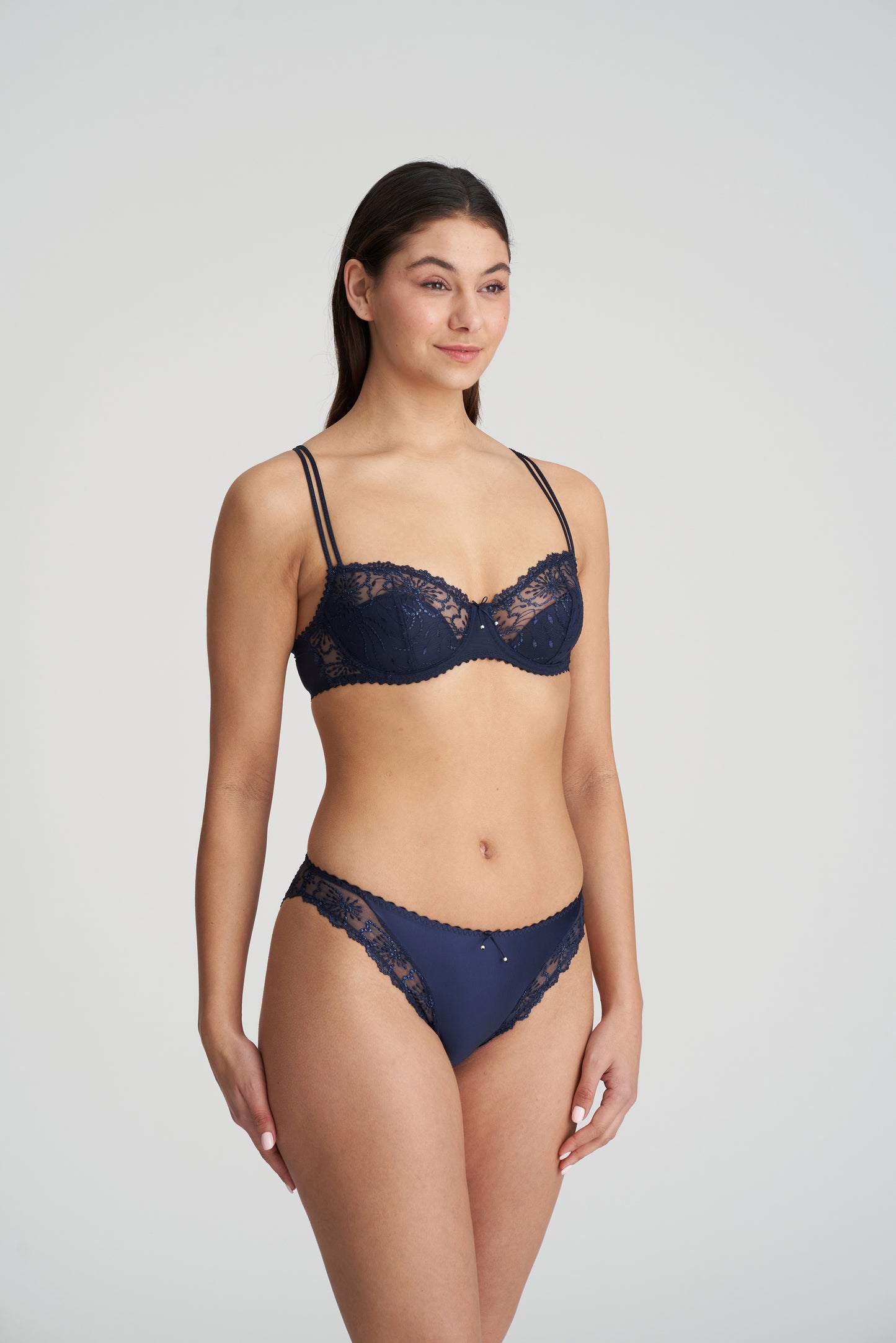JANE Italienischer Slip (Velvet Blue)