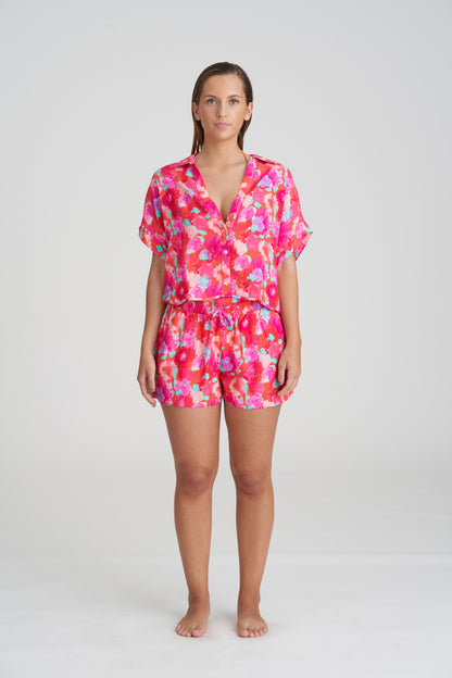 APOLLONIS Shorts und Bluse (Neon Sunset)