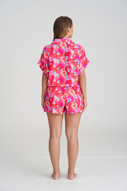 APOLLONIS Shorts und Bluse (Neon Sunset)