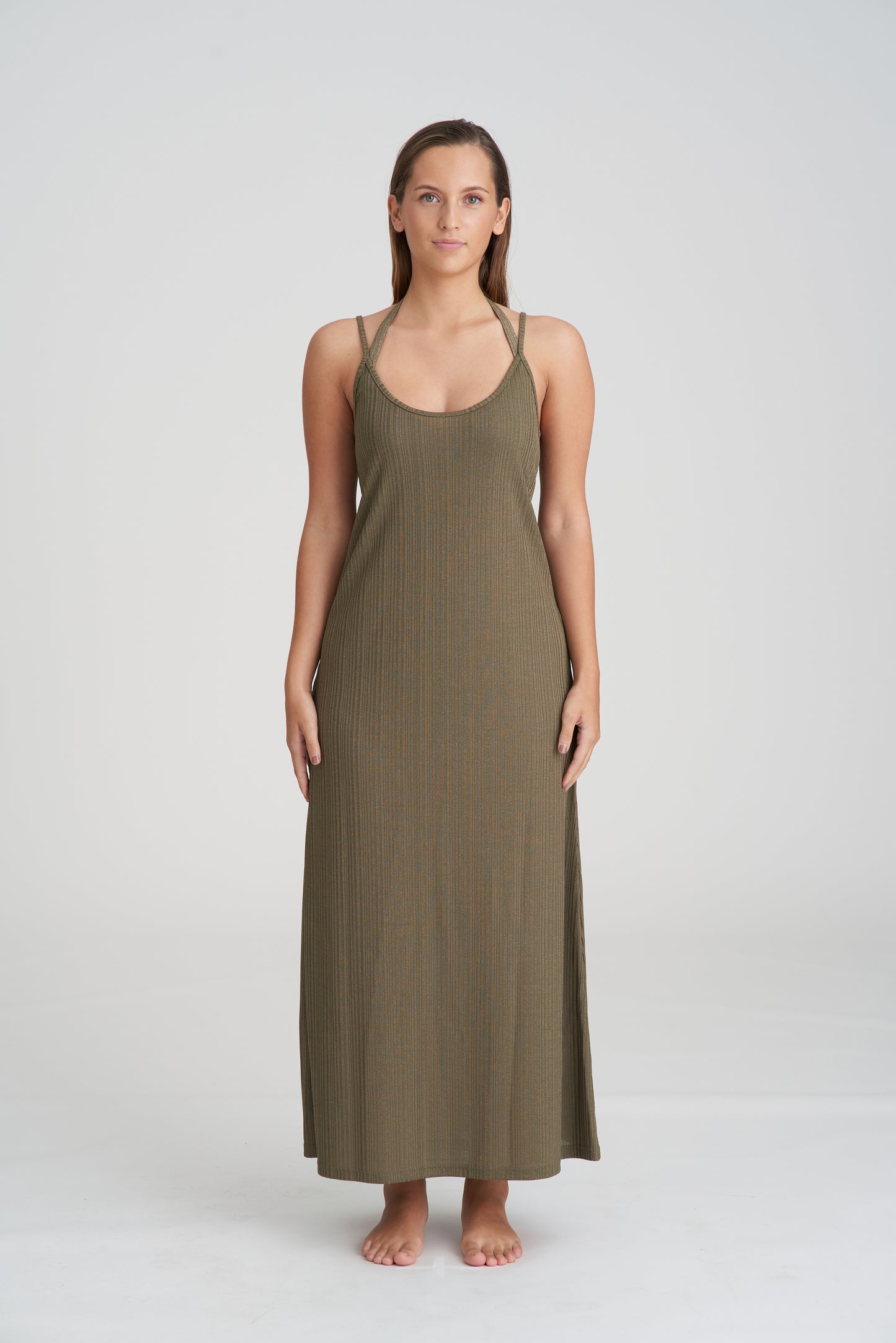 TINJIS Kleid (Golden Olive)
