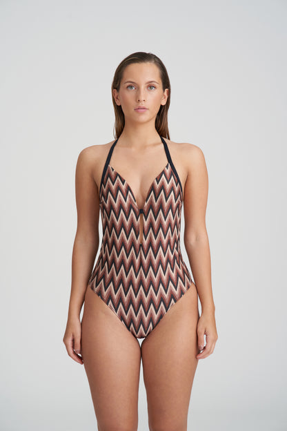 SU ANA Tiefdekolletierter Badeanzug Ohne Bügel