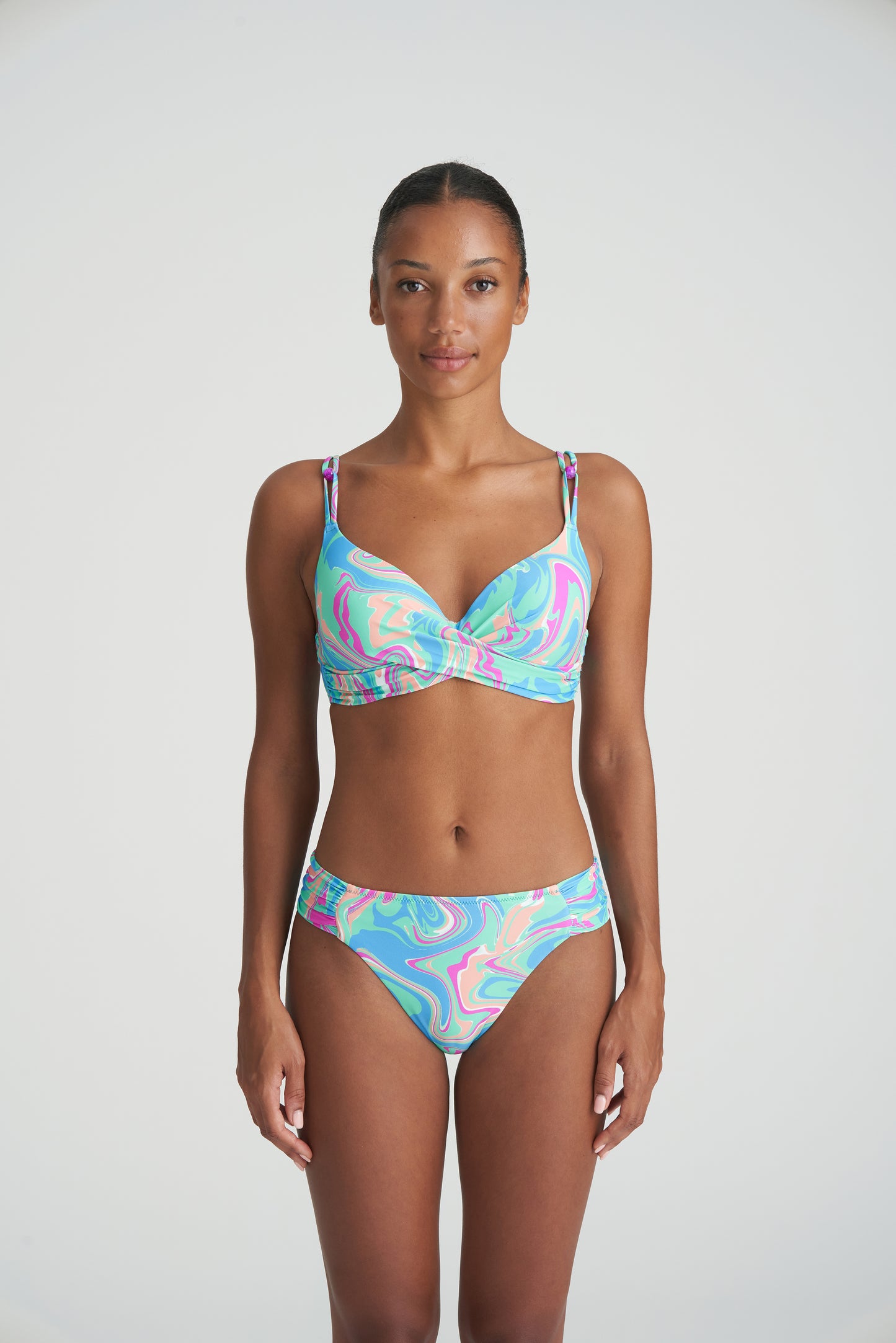 ARUBANI Unterlegtes Bikini Top (Ocean Swirl)