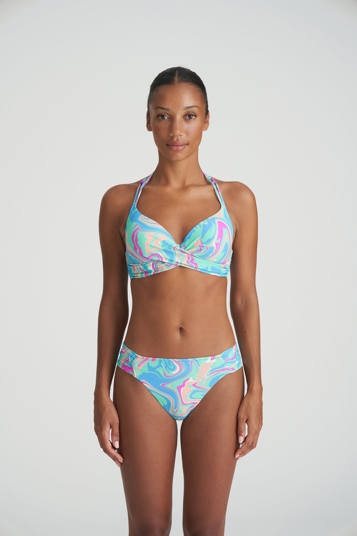 ARUBANI Unterlegtes Bikini Top (Ocean Swirl)