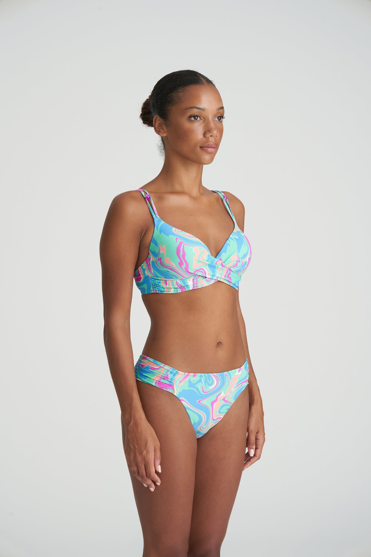 ARUBANI Unterlegtes Bikini Top (Ocean Swirl)