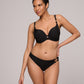EMLY Bikini-Top Herzform (Schwarz)