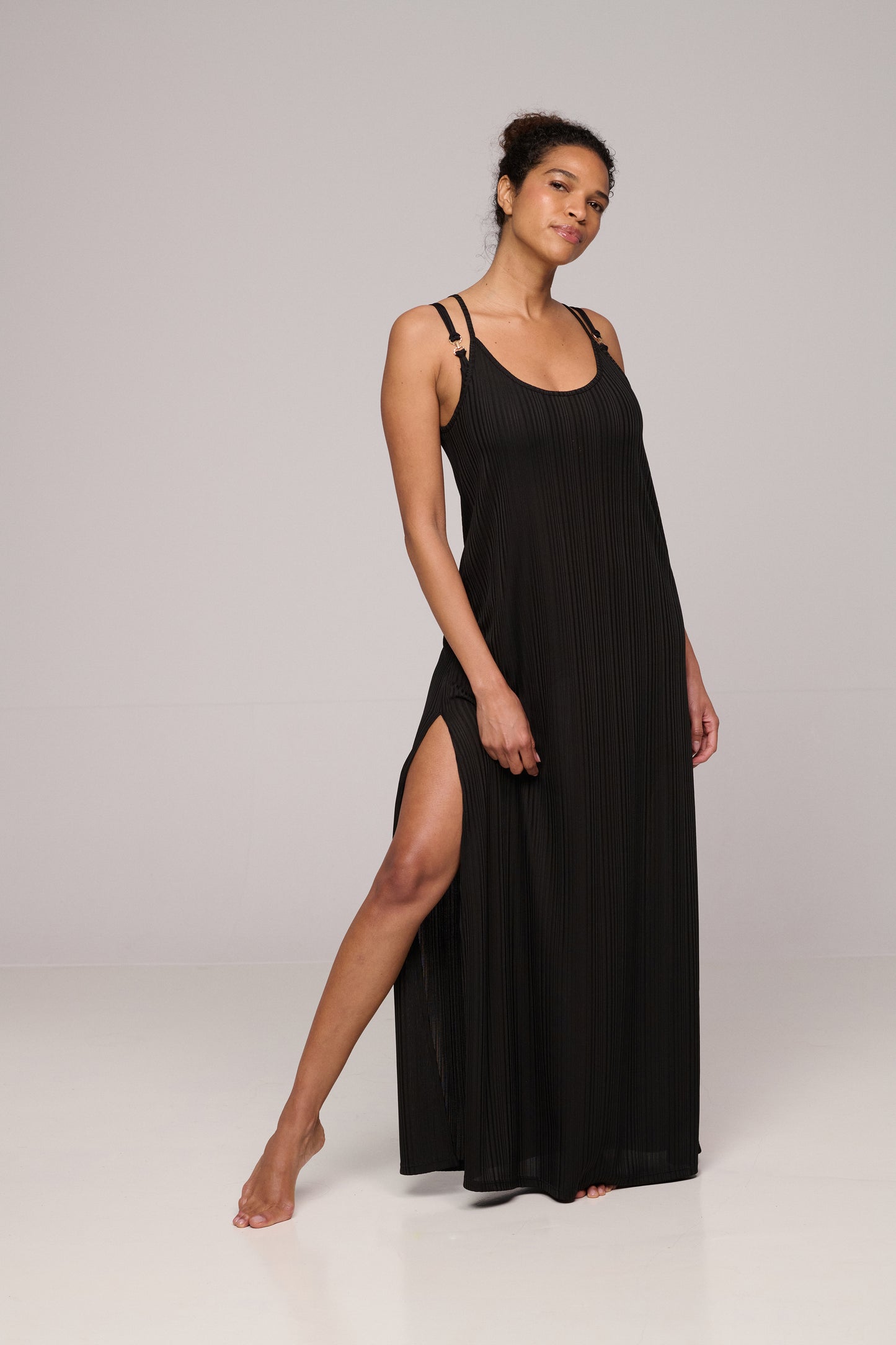 EMLY Badekleid lang (Schwarz)