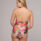 NORMA JEANNE Badeanzug Tiefdekoll (Tropical Sunset)