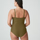 SAHARA Badeanzug figurformend (Olive)