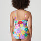 SAZAN Badeanzug Vollschale Figurform (Blue Bloom)