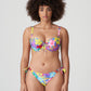 SAZAN Bikini Hüftslip mit Schnüren (Blue Bloom)