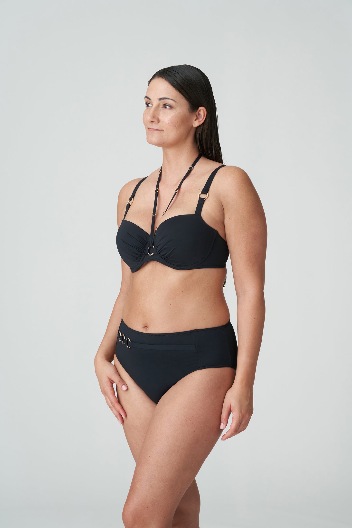 DAMIETTA Bikini Taillenslip (Schwarz)