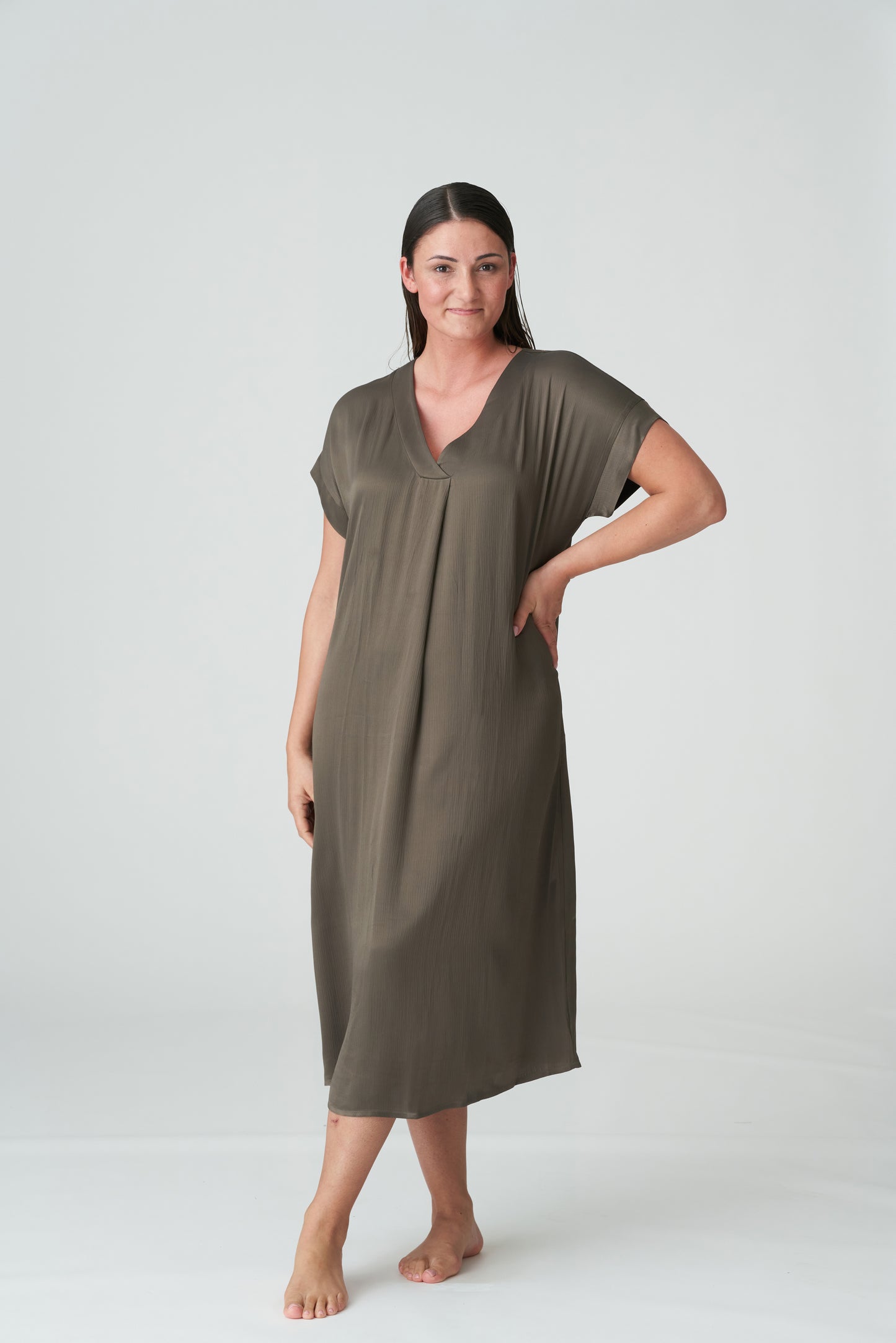 ARACRUZ Kleid (Kaki)