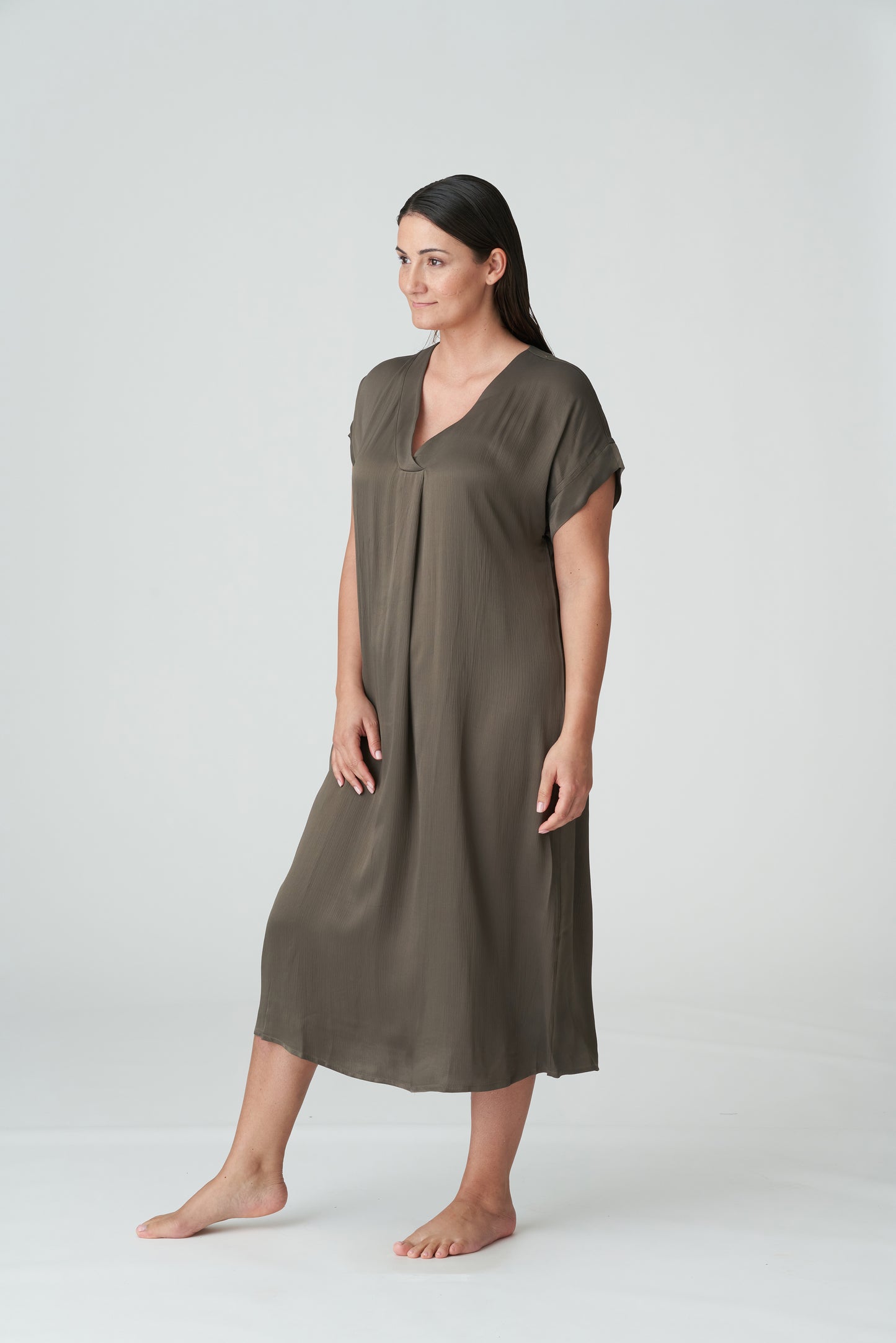 ARACRUZ Kleid (Kaki)