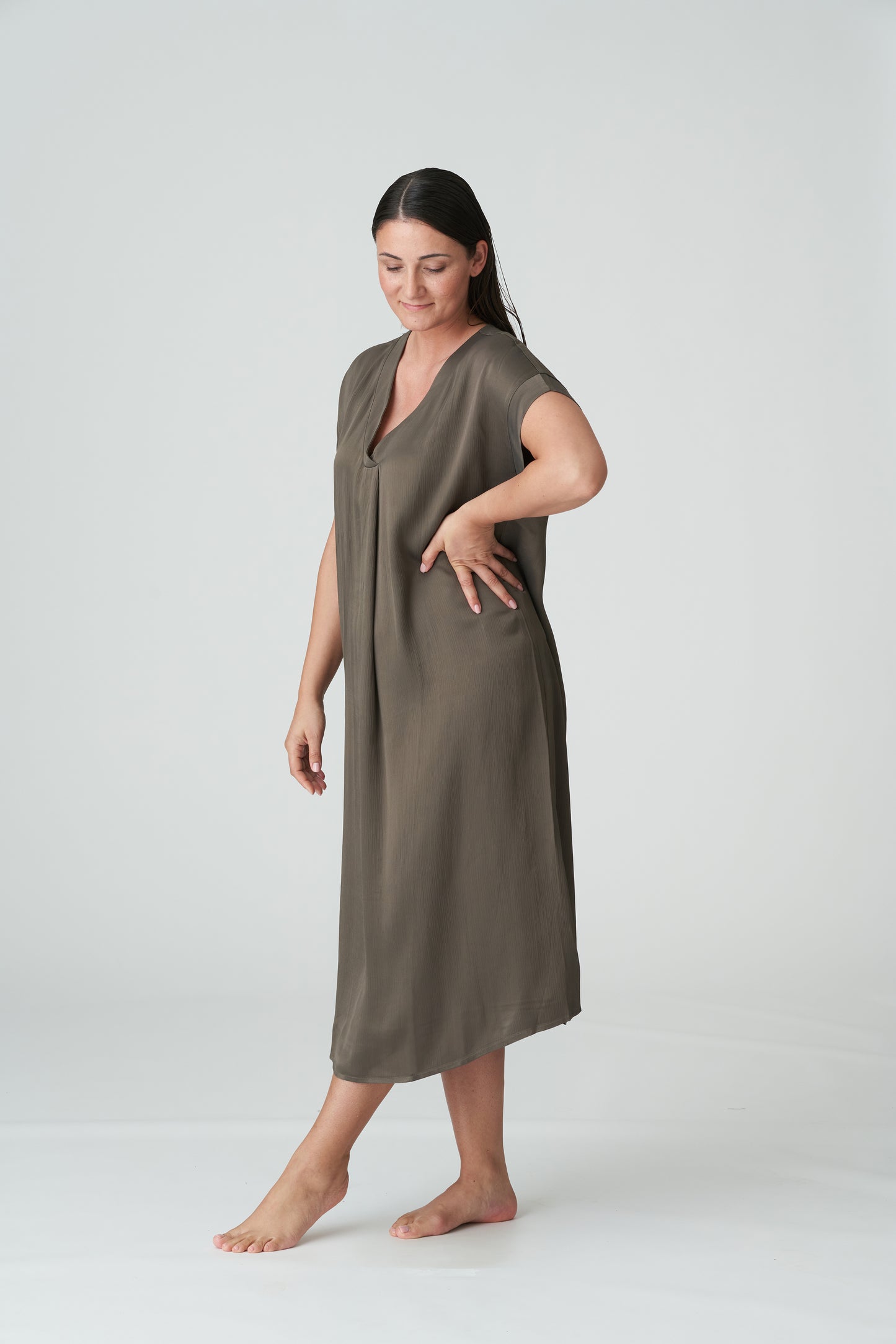 ARACRUZ Kleid (Kaki)